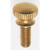 Satco 90-744 Solid Brass Thumb Screw; Flat Head; 8/32; 3/8" Length; Brass Finish