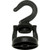 Satco 90-817 Die Cast Revolving Swivel Hooks; Black Finish; Kit Contains 1 Hook And Hardware