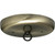 Satco 90-892 Contemporary Canopy Kit; Antique Brass Finish; 5" Diameter; 7/16" Center Hole; 2-8/32 Bar Holes; Includes Hardware; 10lbs Max