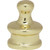 Satco 90-959 Small Pyramid Knob; 3/4" Height; 1/8 IP; Polished Brass Finish