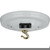 Satco 90-1072 Canopy Kit With Convenience Outlet; White Finish; 5" Diameter; 7/16" Center Hole; 2-8/32 Bar Holes; Includes Hardware; 10lbs Max