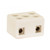 Satco 90-1081 Porcelain 4 Terminal Wire Connector; 1/2" Height; 7/8" Length; 11/16" Width; 4 AMP; 1000W; 250V