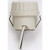 Satco 90-1107 Keyless Porcelain Socket With Double Snap-in Clip; Unglazed; 660W; 250V