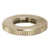 Satco 90-1577 Brass Round Knurled Locknut; 3/4" Diameter; 1/8 IP; 3/32" Thick; Nickel Plated Finish