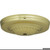 Satco 90-1674 Ribbed Canopy; Canopy Only; Brass Finish; 5" Diameter; 7/16" Center Hole; 2 -8/32 Bar Holes