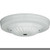 Satco 90-1680 Ribbed Canopy; Canopy Only; White Finish; 5" Diameter; 7/16" Center Hole; 2 -8/32 Bar Holes