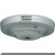 Satco 90-1681 Ribbed Canopy; Canopy Only; Chrome Finish; 5" Diameter; 7/16" Center Hole; 2 -8/32 Bar Holes