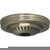 Satco 90-1683 Ribbed Canopy; Canopy Only; Antique Brass Finish; 5" Diameter; 1-1/16" Center Hole