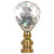 Satco 90-1736 Ball Cut Crystal Finial; 2-1/4" Height; 1/4-27
