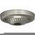 Satco 90-1844 Ribbed Canopy; Canopy Only; Brushed Nickel Finish; 5" Diameter; 1-1/16" Center Hole