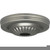 Satco 90-1845 Ribbed Canopy; Canopy Only; Brushed Pewter Finish; 5" Diameter; 1-1/16" Center Hole