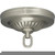 Satco 90-1846 Ribbed Canopy Kit; Brushed Nickel Finish; 5" Diameter; 1-1/16" Center Hole; Includes Hardware; 25lbs Max