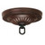 Satco 90-1884 Ribbed Canopy Kit; Old Bronze Finish; 5" Diameter; 1-1/16" Center Hole; Includes Hardware; 25lbs Max
