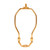 Satco 90-2030 Light Duty Harp; Polished Brass Finish; 5" Height; 1/8 IP Saddle; 1/4-27 Thread; 125 Carton