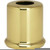 Satco 90-2223 Solid Brass Spacer; 7/16" Hole; 1" Height; 7/8" Diameter; 1" Base Diameter; Polished And Lacquered