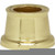 Satco 90-2230 Flanged Steel Neck; 7/16" Hole; 9/16" Height; 11/16" Top; 7/8" Bottom; Brass Plated Finish