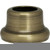 Satco 90-2271 Flanged Steel Neck; 1/2" Height; 7/8" Bottom; Antique Brass Finish