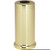 Satco 90-2285 Steel Spacer; 7/16" Hole; 2" Height; 7/8" Diameter; 1" Base Diameter; Brass Plated Finish
