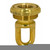 Satco 90-2296 3/8 IP Cast Brass Screw Collar Loop With Ring; Fits 1" Canopy Hole; 1-1/8" Ring Diameter; 1-3/4" Height; Unfinished