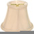 Satco 90-2361 Clip On Shade; Ivory Shantung; 3" Top; 5" Bottom; 4-1/4" Side