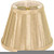 Satco 90-2363 Clip On Shade; Beige Folded Pleat; 3" Top; 5" Bottom; 4" Side