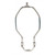 Satco 90-2377 Light Duty Harp; Polished Nickel Finish; 6" Height; 1/8 IP Saddle; 1/4-27 Thread; 125 Carton