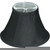 Satco 90-2485 Clip On Shade; Black Linen; 3" Top; 6" Bottom; 4" Side