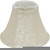 Satco 90-2488 Clip On Shade; Cream Leaf Linen; 3" Top; 6" Bottom; 4-1/2" Side