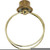 Satco 90-2529 Bulb Clip; 1/4-27; 2" Short Medium Base; Bulb Clip And Finial; Brass Plated Finish