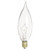 Satco S3275-TF 40 Watt CA9 1/2 Incandescent; Clear; 1500 Average rated hours; 370 Lumens; Candelabra base; 120 Volt; Shatter Proof