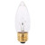 Satco S3384-TF 40 Watt B11 Incandescent; Clear; 1000 Average rated hours; 330 Lumens; Medium base; 220 Volt; Shatter Proof