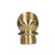 Satco 80-2160 Brass Ball; 45 Degree Small Angle Nozzle; Unfinished; 1/8 IP F x 1/8 IP M