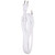 Satco 80-2467 12 Foot Rayon Cord Set; White Finish; 18/2 SPT-2 105C With Molded Polarized Plug; 50 Carton; Tinned Tips Strip With 2" Slit