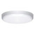 Satco 90-1863 Contemporary Canopy; Canopy Only; White Finish; 5-1/4" Diameter; 7/16" Center Hole; 2 -8/32 Bar Holes