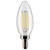 Satco S21276 5.5 Watt B11 LED; Clear; Candelabra base; 90 CRI; 4000K; 120 Volt