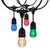 Satco S8031 24Ft; LED String Light; 12-S14 lamps; 12 Volts; RGBW with Infrared Remote