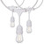 Satco S8038 24Ft; LED String Light; Includes 12-S14 bulbs; 2000K; White Cord