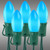 Christmas Lite Co. LS-BRS-3786200 25 ft. - Opaque Blue - C9 Christmas String Light - 25 Bulbs