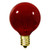 Christmas Lite Co. LS-DEC-0007G16R 7 Watt - G16 (G50) Light Bulb - Transparent Red