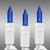 Christmas Lite Co. LS-CMS-10150 21 ft. - White Wire - Christmas Mini Light String - (100) Blue Bulbs - 2.5 in. Bulb Spacing