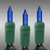 SHL LS-CMS-100MLHDBL 53 ft. - Green Wire - Christmas Mini Light String - (100) Blue Bulbs - 6 in. Bulb Spacing