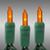 Christmas Lite Co. LS-CMS-10143 10 ft. - Green Wire - Christmas Mini Light String - (50) Amber-Orange Bulbs - 2.5 in. Bulb Spacing