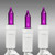Christmas Lite Co. LS-CMS-10139 10 ft. - White Wire - Christmas Mini Light String - (50) Purple Bulbs - 2.5 in. Bulb Spacing
