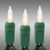 Christmas Lite Co. LS-CMS-10185 34 ft. - Green Wire - Christmas Mini Light String - (100) Frosted White Bulbs - 4 in. Bulb Spacing