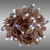 Christmas Lite Co. LS-CMS-50CW4B LED Christmas String Lights - 17 ft. - (50) Wide Angle Cool White LED's - 4 in. Bulb Spacing - Brown Wire