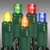 HLS LS-CMS-70WA-4GMU LED Christmas String Lights - 24 ft. - (70) Wide Angle Multi-Color LED's - 4 in. Bulb Spacing - Green Wire