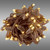 Christmas Lite Co. LS-CMS-50WW6B LED Christmas String Lights - 26 ft. - (50) Wide Angle Warm White LED's - 6 in. Bulb Spacing - Brown Wire