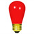 PLT Solutions LS-IN-0011S14CR 11 Watt - S14 Light Bulb - Opaque Red