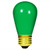 Satco LS-SATCO-S3962-4PK 11 Watt - S14 Light Bulb - Opaque Green - 4 Pack
