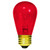 Halco LS-IN-0011S14TR 11 Watt - S14 Light Bulb - Transparent Red